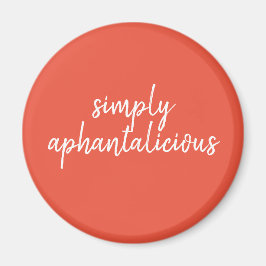 Aphantasia helt enkelt Aphantalicious White Font Magnet