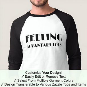 Aphantasia Känner sig Aphantabulous Svart teckensn T Shirt
