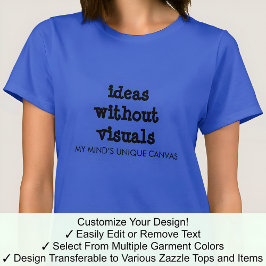 Aphantasia Sinnets Unika Duk Svart Teckensnitt T Shirt