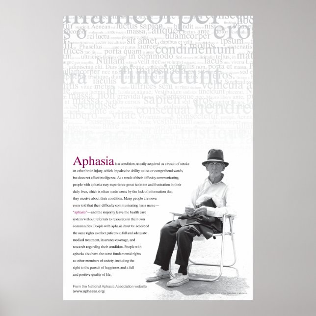 Aphasia Poster (Framsidan)
