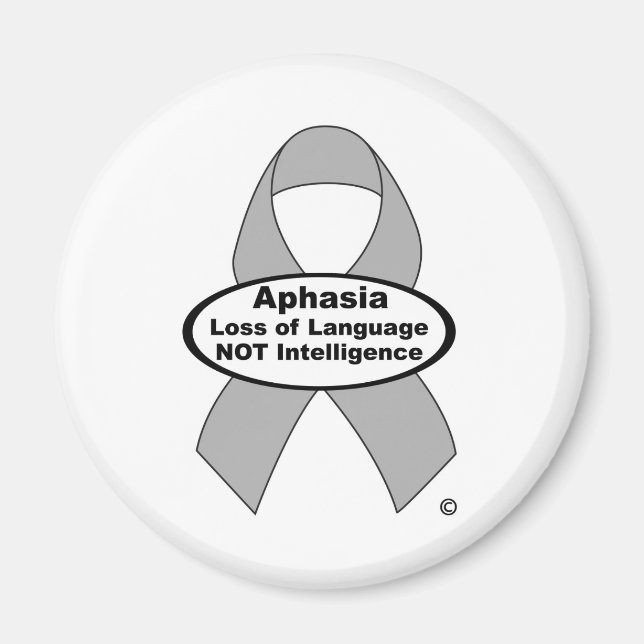 Aphasia Silver Ribbon Magnet (Framsidan)