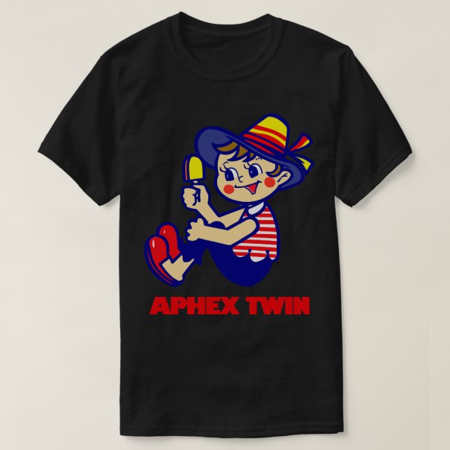 Aphex Twin Retro Fläkt Design T Shirt (Design framsida)
