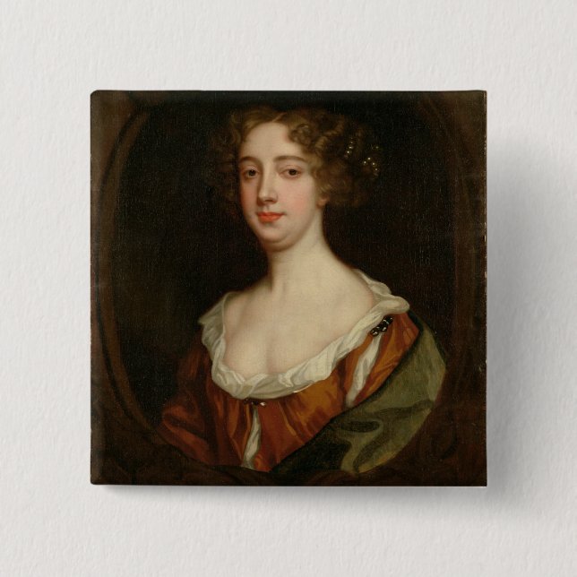Aphra Behn (1640-89) (olja på kanfas) Knapp (Framsida)
