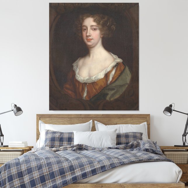 Aphra Behn (ca. 1670) Canvastryck (Insitu (sovrum))