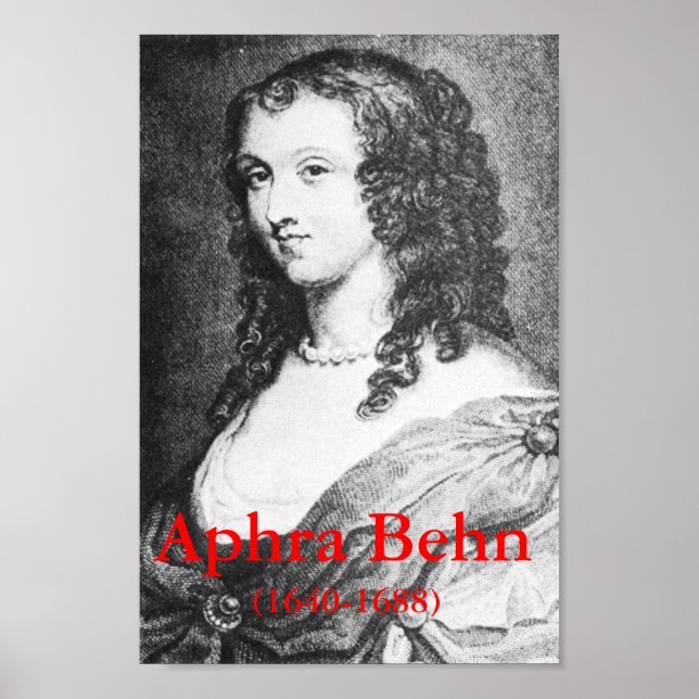 Aphra Behn Poster (Framsidan)