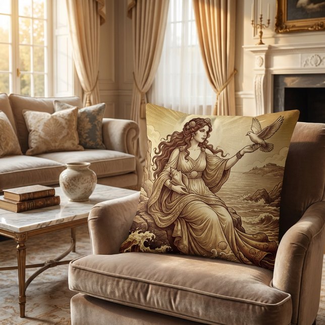Aphrodite Grekisk Gudinna Kudde (Skapare uppladdad)