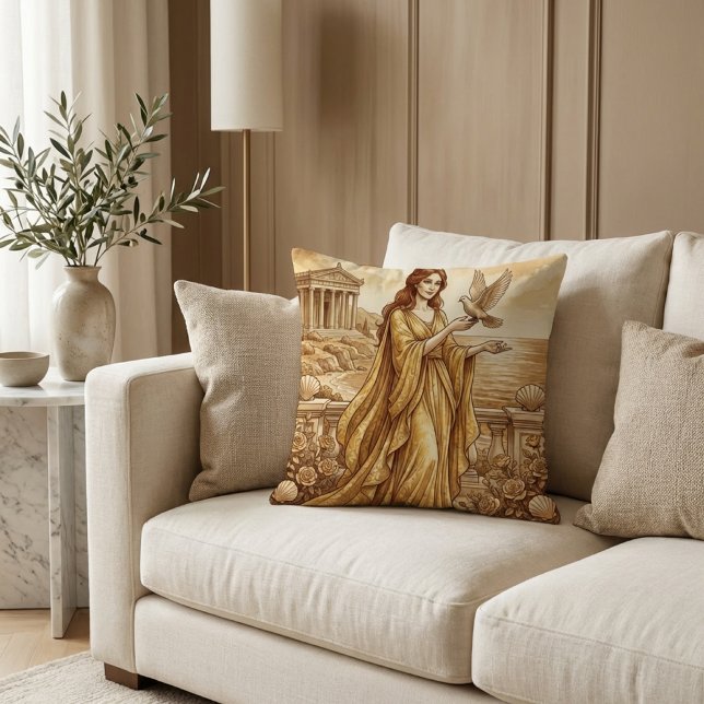 Aphrodite grekisk kärleksgudinna kudde (Skapare uppladdad)