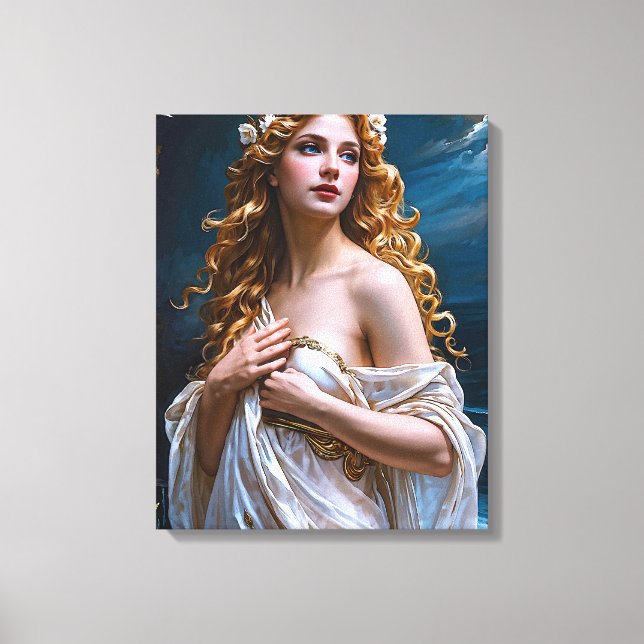 "Aphrodite: Kärlek och Ljusets gudinna" Canvastryck (Framsida)