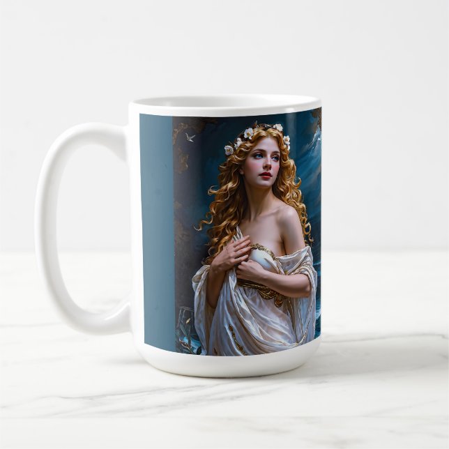 "Aphrodite: Kärlek och Ljusets gudinna" Kaffemugg (Vänster)