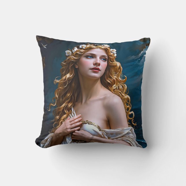 "Aphrodite: Kärlek och Ljusets gudinna" Kudde (Framsida)