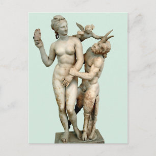 Aphrodite, Pan och Eros Postcard Vykort