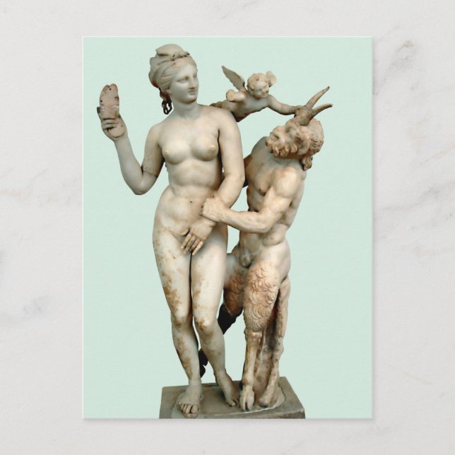 Aphrodite, Pan och Eros Postcard Vykort (Framsida)