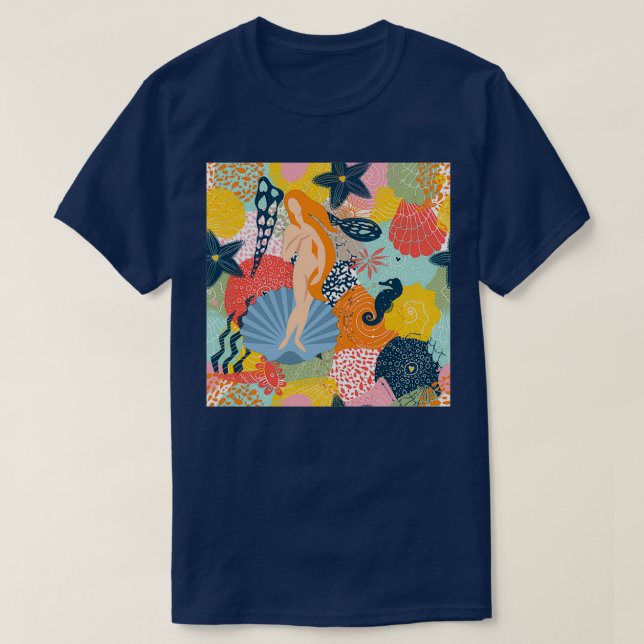 Aphrodite Stigning T Shirt (Design framsida)