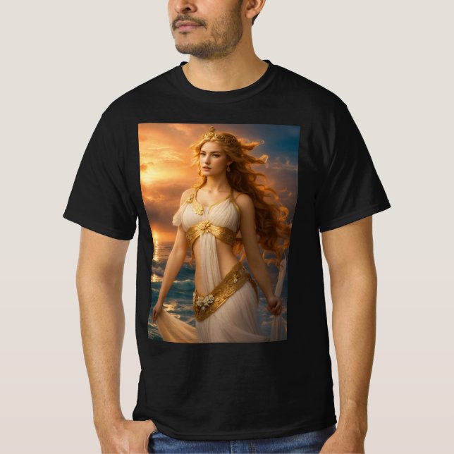 Aphrodite: The Radiant Godderas of Kärlek and Beau T Shirt (Framsida)