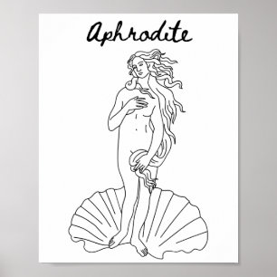 Aphrodite - Venus - Den grekiske skönhetens gudinn Poster