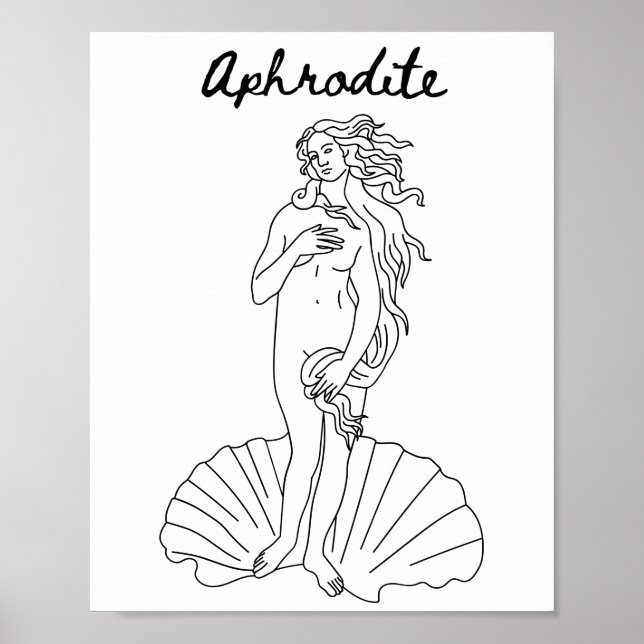 Aphrodite - Venus - Den grekiske skönhetens gudinn Poster (Framsidan)