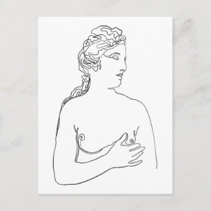 Aphrodite, Venus greek guddess från kärlek Vykort