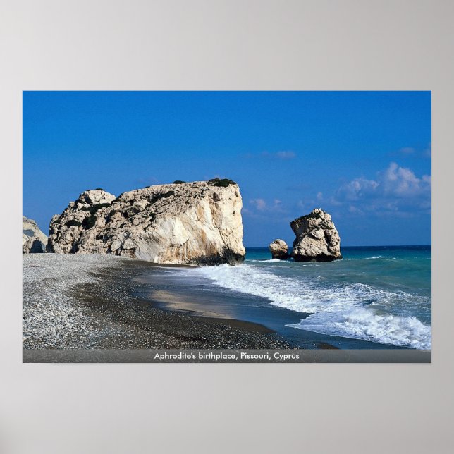 Aphrodites födelseort, Pissouri, Cypern Poster (Framsidan)