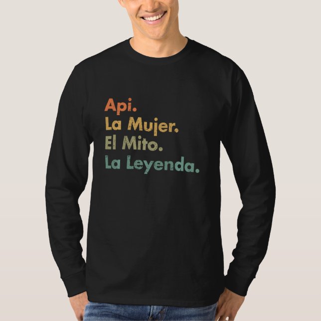 Api La Mujer El Mito La Leyenda (på spanska) Viva T Shirt (Framsida)