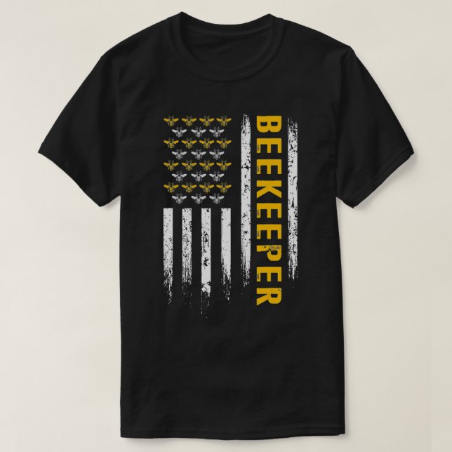 Apiarist Beekeeper Educates Bee Apiculture Beekeep T Shirt (Design framsida)