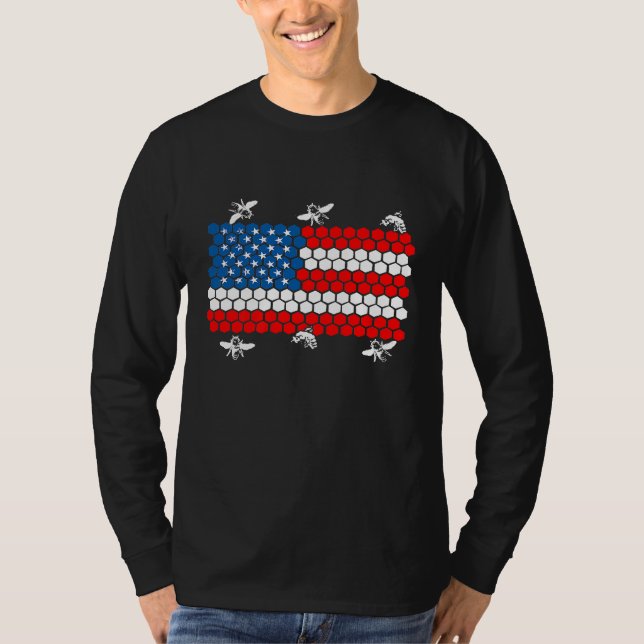 Apiarist biodling inspirerande bibibiodling Beekee T Shirt (Framsida)