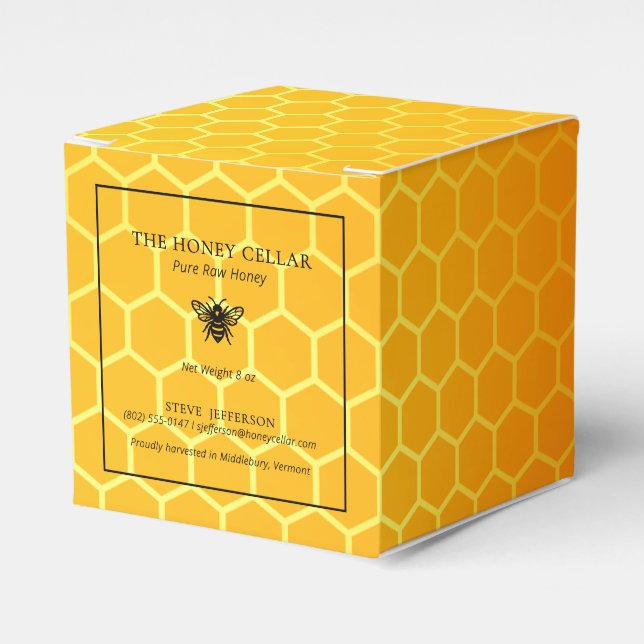 Apiary Beekeeper Honey Artisan Logo  Presentaskar (Framsidan Sidan)
