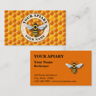 Apiary Honeycomb-mall Visitkort