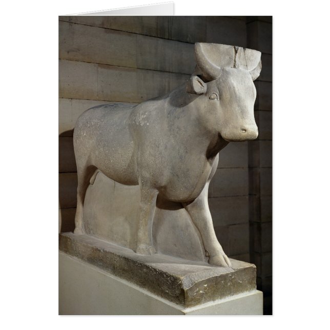 Apis Bull, från Serapeum, Memphis Hälsningskort (Framsidan)