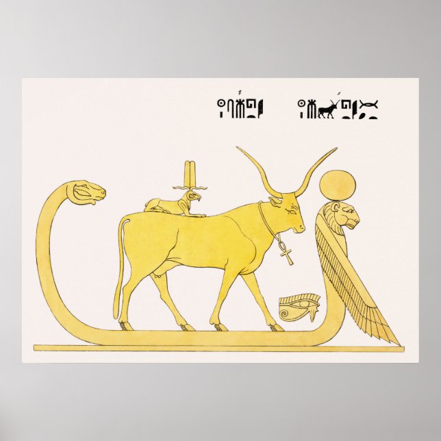 Apis illustration från Pantheon Egyptien (1823-182 Poster (Framsidan)