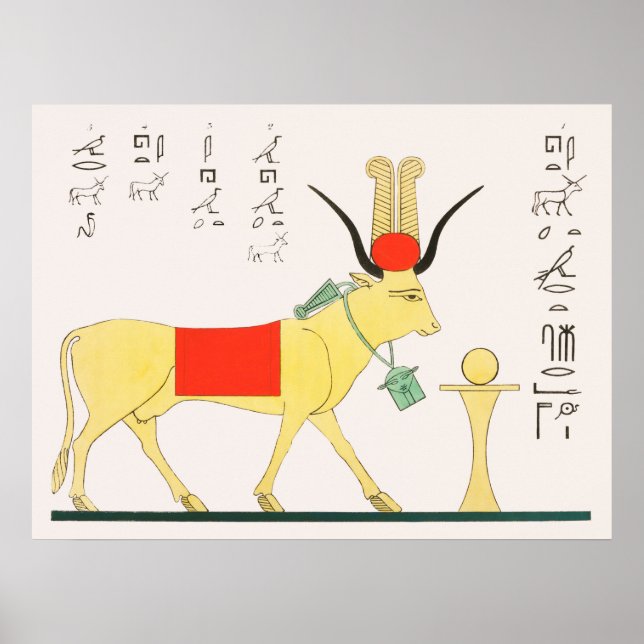 Apis illustration från Pantheon Egyptien (1823-182 Poster (Framsidan)