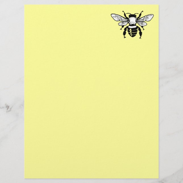 Apis Mellifera Honeybee Letterhead Papper 2 (Framsida)