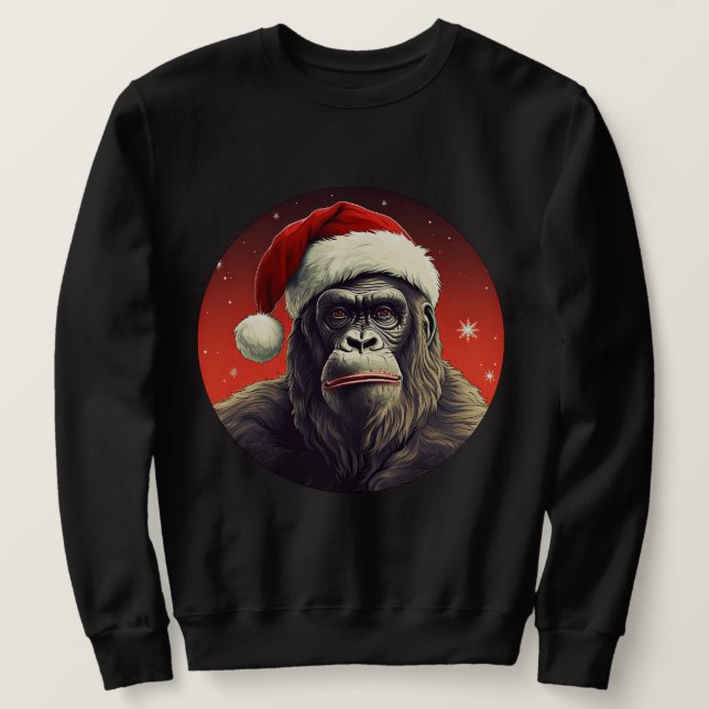 Apjul för apa lång ärmad tröja (Design framsida)