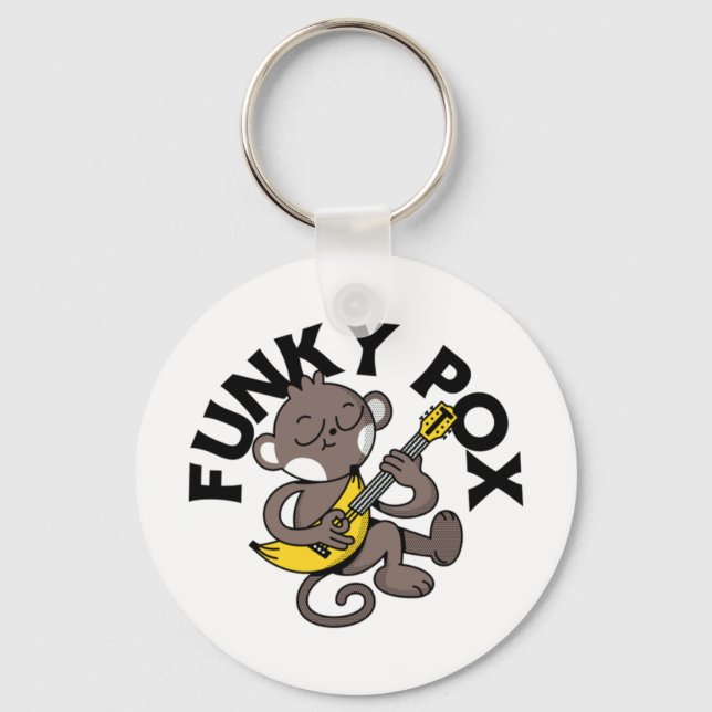 Apkoppor Funky Pox  Nyckelring (Framsida)