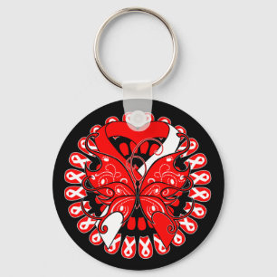Aplastisk anemi Butterfly Circle of Rosett band Nyckelring