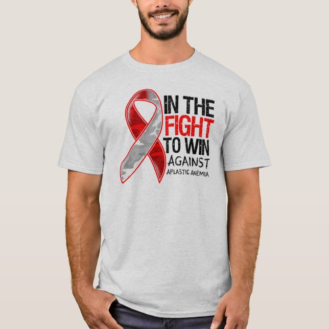 Aplastisk anemi - Kamp mot vinning T Shirt (Framsida)