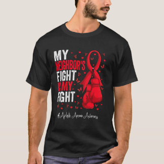 APlastisk anemi - medvetandegörande om Red Ribbon T Shirt