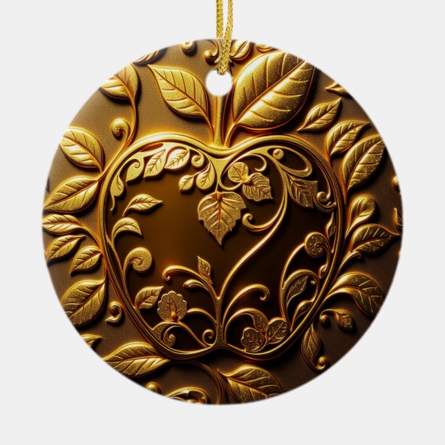 Aplle Julgransprydnad Keramik (Framsidan)