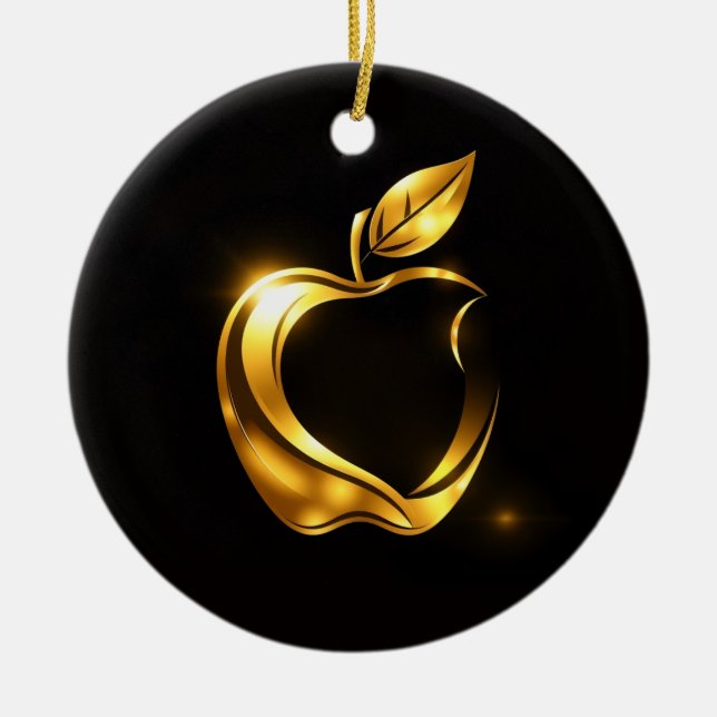 Aplle Julgransprydnad Keramik (Framsidan)