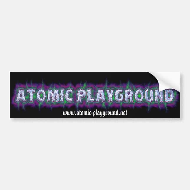 APLogoBumper www.atomic-playground.net Bildekal (Framsidan)