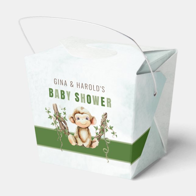 Apmonkey Bebis Shower Förmånslåda Presentaskar (Baksidan Sidan)
