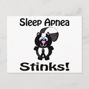 Apnea-strömsparare Skunk Awareness Design Vykort