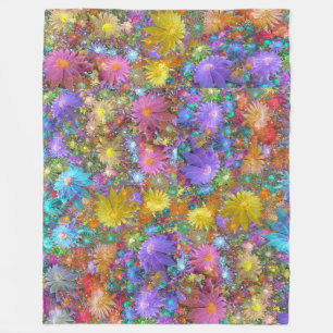 Apo Flower Power Blankett Fleecefilt