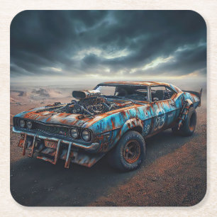 Apocalypse Classic Chevy Camaro Underlägg Papper Kvadrat