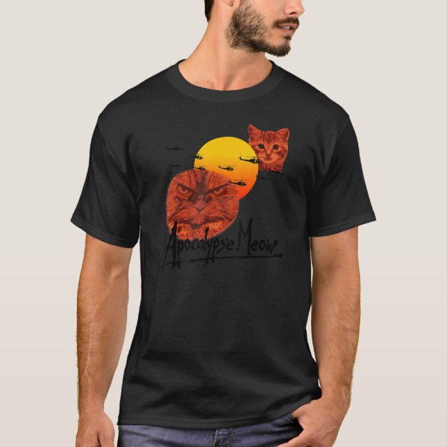 Apocalypse Meow Funny Cat Lovers T Shirt (Framsida)