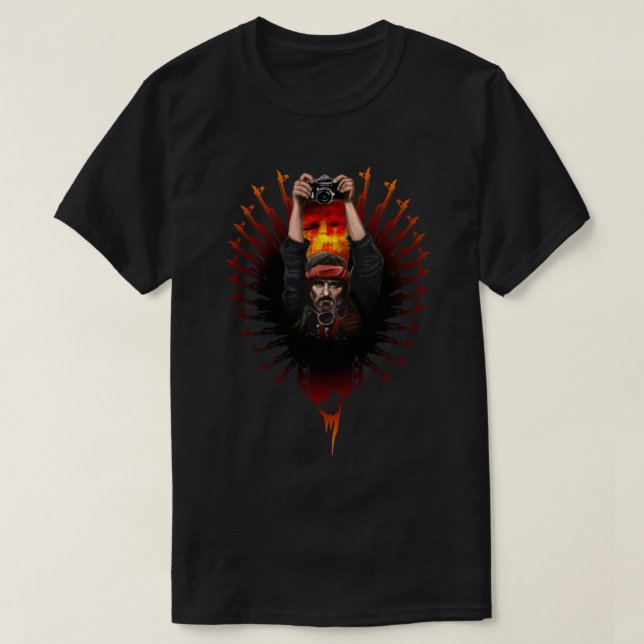 Apocalypse now - Dennis Hopper Sticker T Shirt (Design framsida)