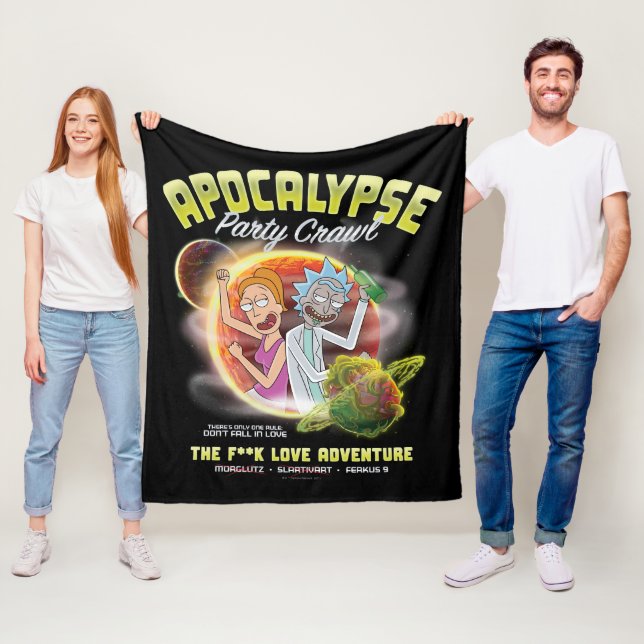 Apocalypse Party Crawl Fleecefilt (På plats)