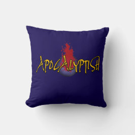 Apocalyptish Planet-logotyp Kudde