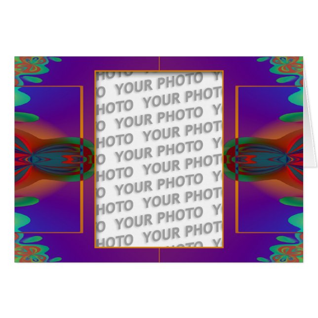 Apofys - fraktaldecor + fotot hälsningskort (Framsidan Horizontal)
