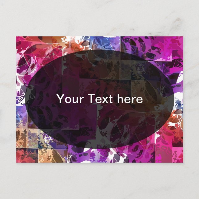 Apofysis Fractal Art - Mall för spindelnät Vykort (Framsida)