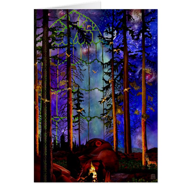 Apokalyps med hopp hälsningskort (Framsidan)